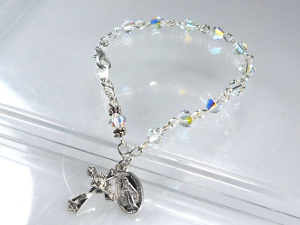 Clear AB Rosary Bracelet